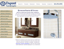 Tablet Screenshot of dupontplumbing.com